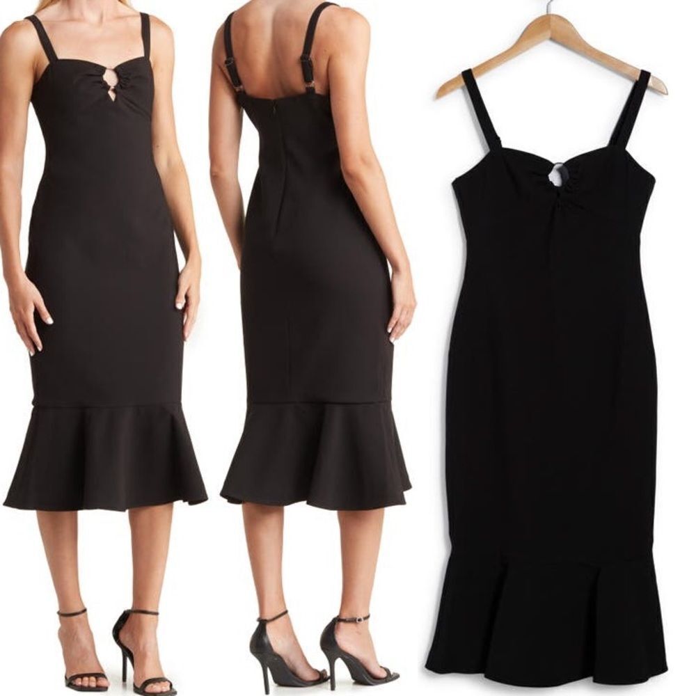 NEW Likely Tia Mermaid Style Black Dress – Women’s Size 12 (NWT)